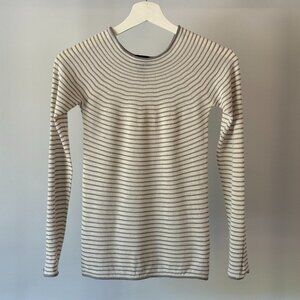 Giorgio Armani Striped Silk Cashmere Sweater